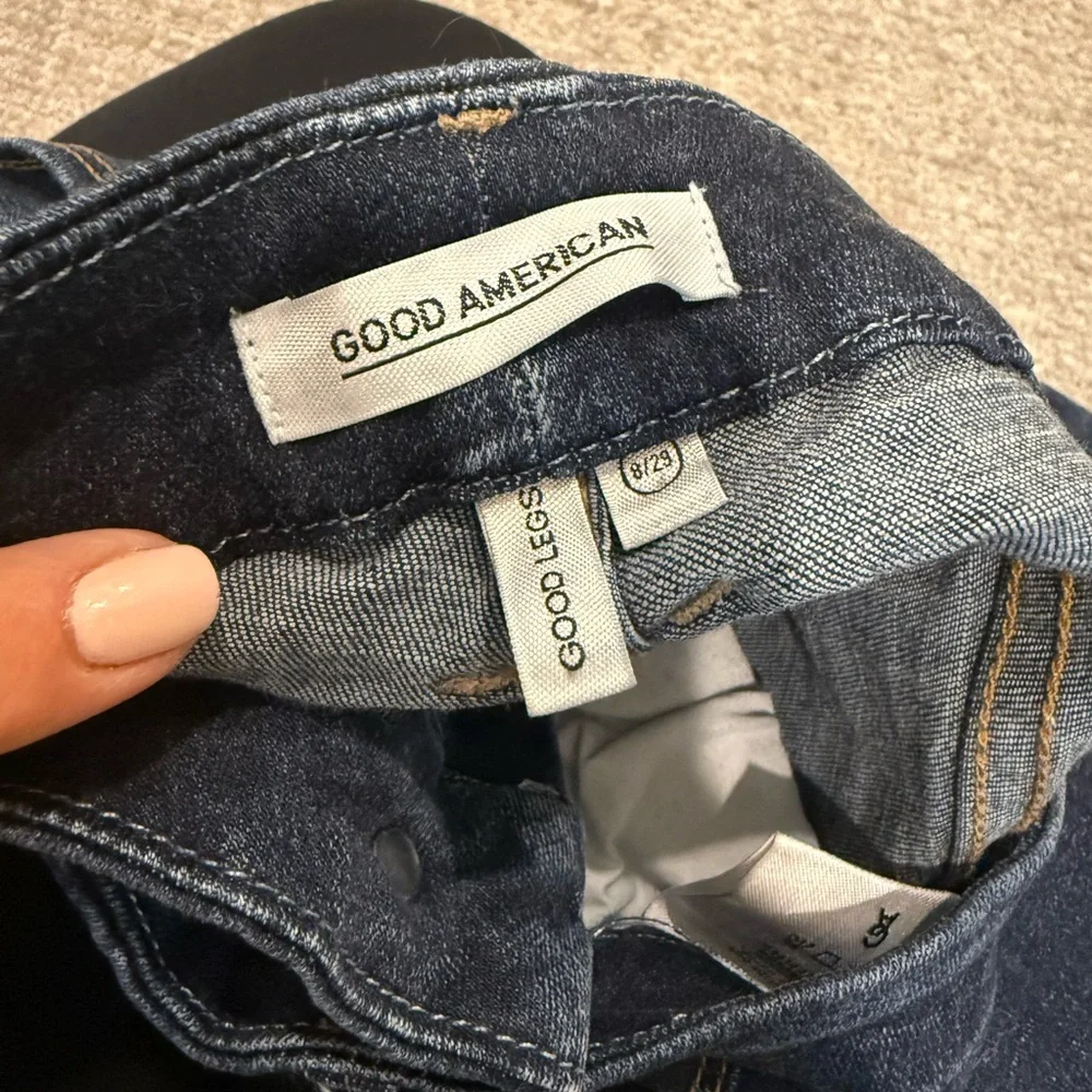 Women’s Good American Good Legs Dark Denim Jeans Size 8/29